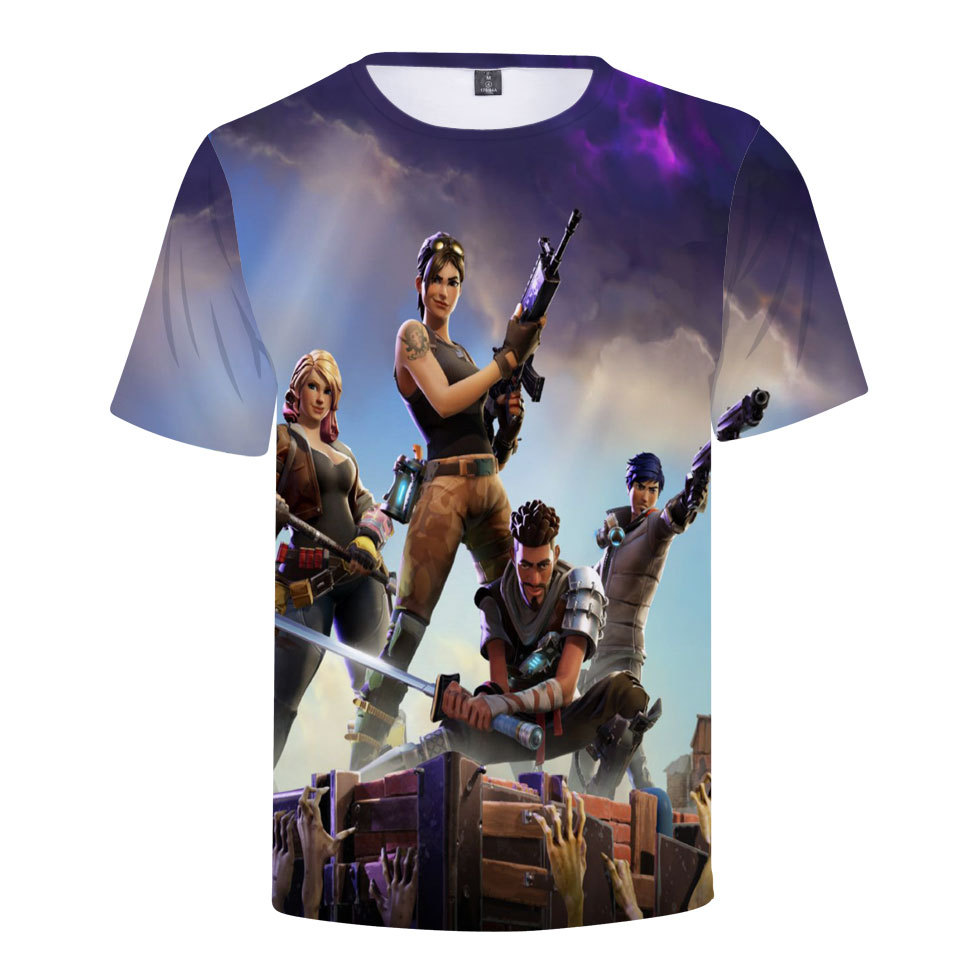 Fortnite 3D Print Short Sleeve T-Shirt